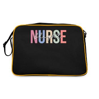 Flight Nurse Aviation Medical Transport Crane - Retro Bag - black/gold - Back