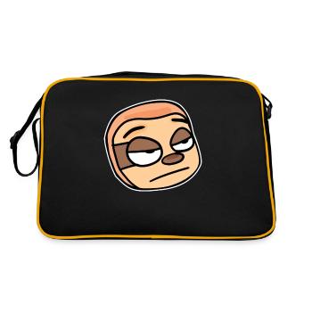 Animal à tête de paresseux - Sac Retro - noir/or - Dos