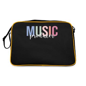 Producteur de musique Musicien électronique Beat Maker - Sac Retro - noir/or - Dos