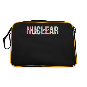 Nuclear Engineer Engineering - Retro Bag - black/gold - Back