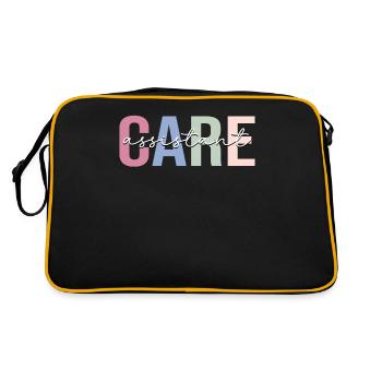 Pflegeassistentin Patientenpflegeassistentin PCA K - Retro Tasche - Schwarz/Gold - Hinten
