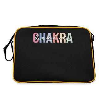 Chakra Healer Chakra Healing Reiki Master - Retro Bag - black/gold - Back