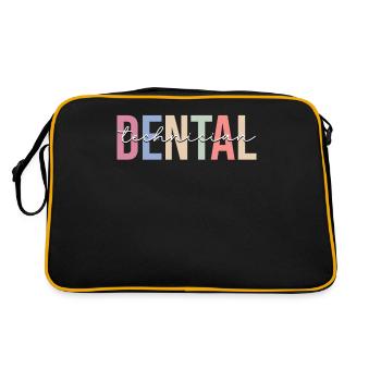 Prothésiste dentaire Technicien de laboratoire dentaire Dentiste - Sac Retro - noir/or - Dos