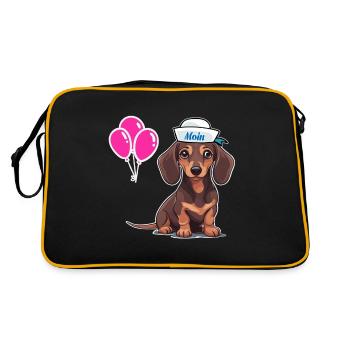 Chien Teckel Sailor Sailor Ballons d’anniversaire - Sac Retro - noir/or - Dos