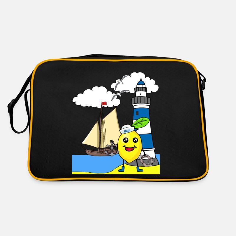 Seemann Zitrone sauer Seefahrt Matrosen Seemänner Retro Tasche