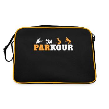 Parkour Junkie Retro Freerun Sport - Sac Retro - noir/or - Dos