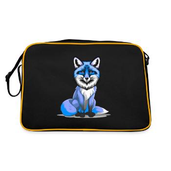 Renard Sagesse Sage Renards Intelligents Conte de fées intelligent - Sac Retro - noir/or - Dos