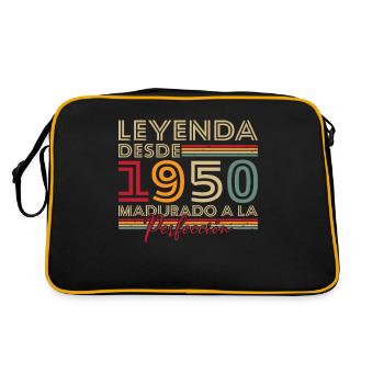 Legend since 1950 Birthday Gift - Retro Bag - black/gold - Back