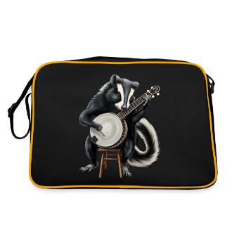 Skunk Bluegrass Banjo Player - Retro Bag - black/gold - Back
