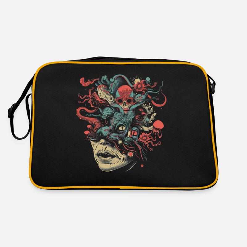 Esthétique Weirdcore Visage Bizarre Crâne Dreamcore Sac Retro