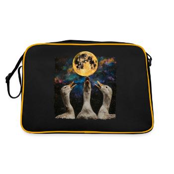 Canards Ferme Animal Fermier Lune Hurlante - Sac Retro - noir/or - Dos