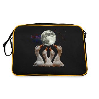 Canards Ferme Animal Fermier Lune Hurlante - Sac Retro - noir/or - Dos