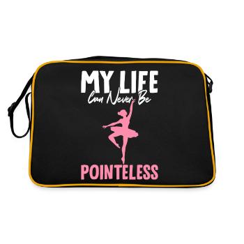 Ballerine Ballet danseuse Punchline La vie peut être n - Sac Retro - noir/or - Dos