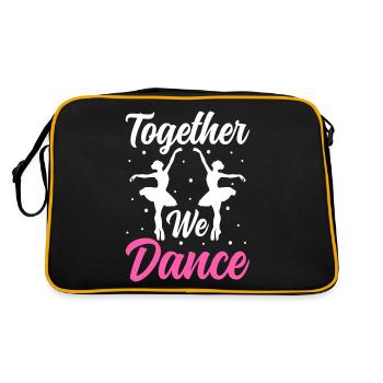 Ballet Dancer Together We Dance - Retro Bag - black/gold - Back