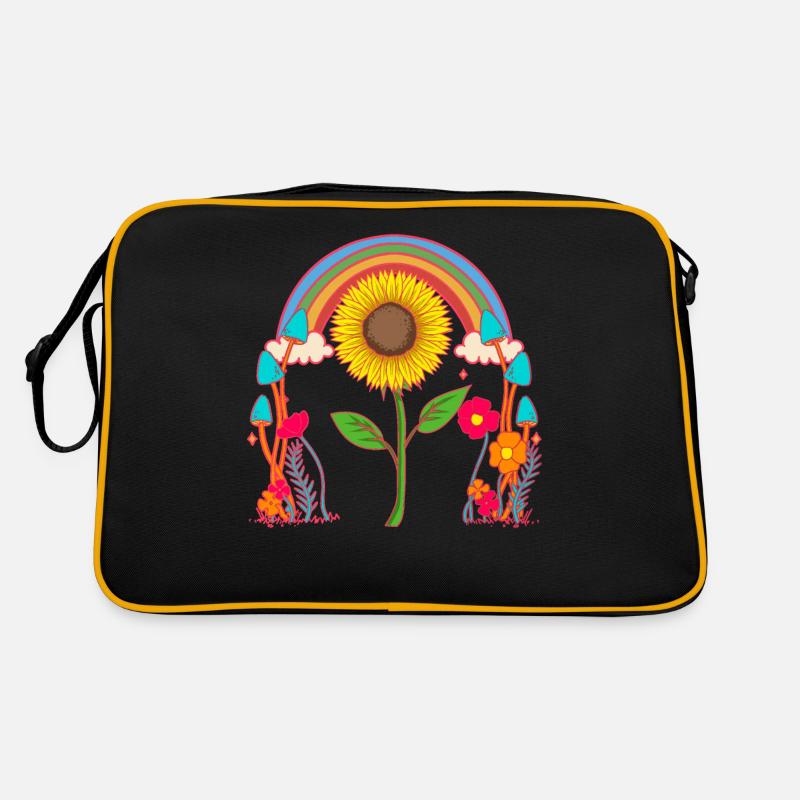 Arc-en-ciel, Tournesol, Fleur, Fleurs, Nature Sac Retro