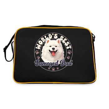 Samoyède Groovy Samoyède - Sac Retro - noir/or - Dos