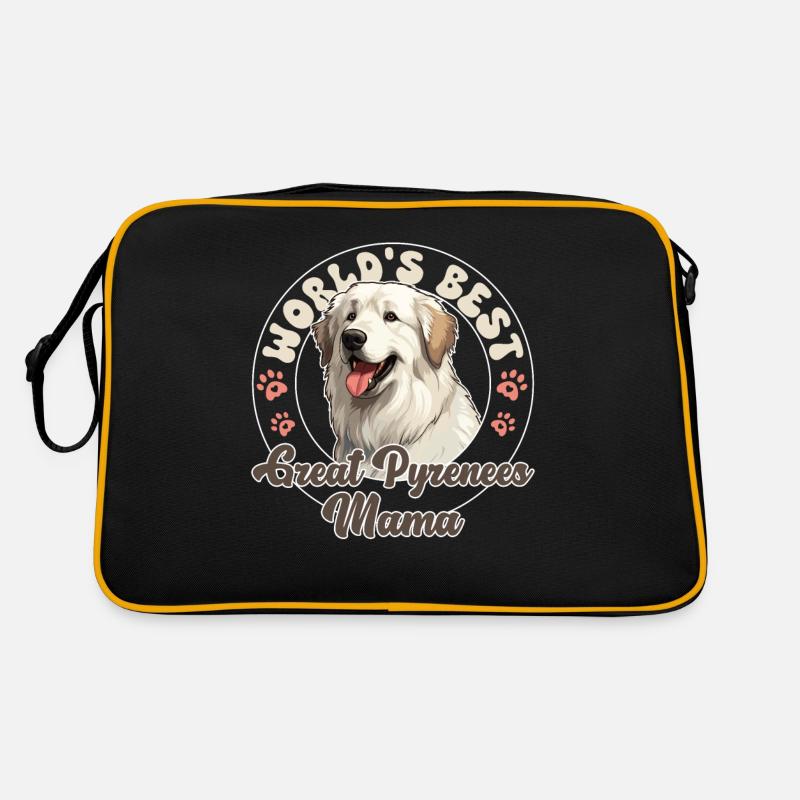 Pyrenäenberghund Dog Great Pyrenees Mama Retro Tasche