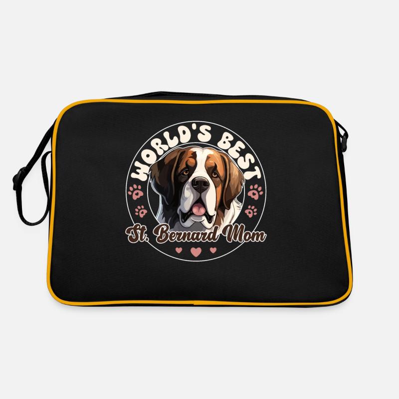 Bernhardiner Groovy St. Bernard Mom Retro Tasche