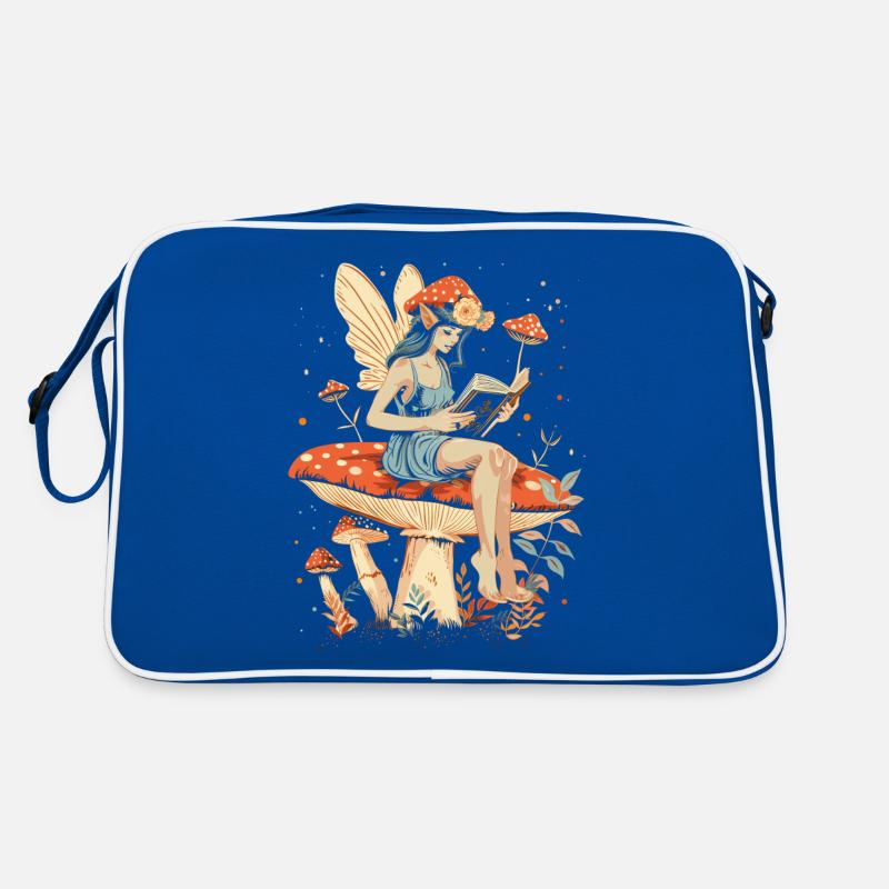 Cottagecore esthétique fée livre champignon sorcière fée Sac Retro