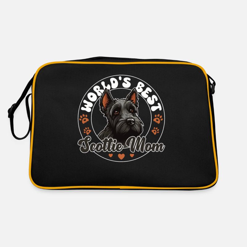 Scottish Terrier Groovy Scottie Mom Retro Bag