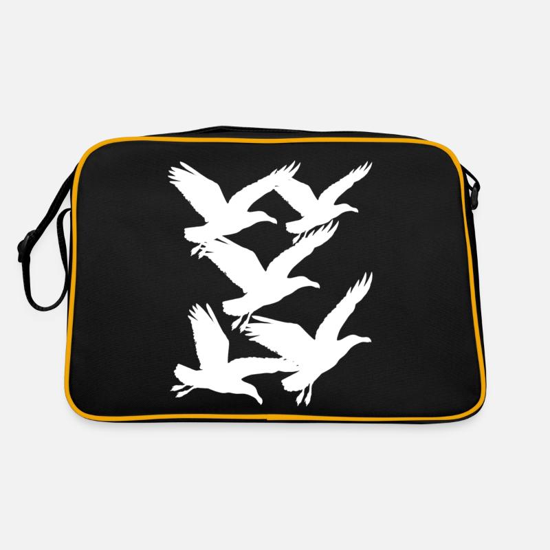 Möwe Möwen maritim Retro Tasche
