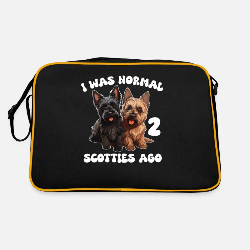 Scottish Terrier I Was Normal Before 2 Scotties Retro Bag