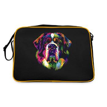 Chien de Saint-Bernard Popart - Sac Retro - noir/or - Dos