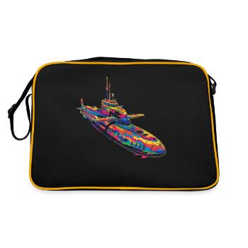 Submarine Submariner Veteran Popart - Retro Bag - black/gold - Back