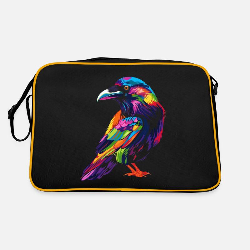 Raven Crow Bird Popart Retro Bag
