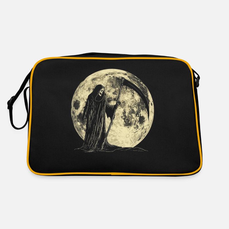 Faucheuse : La Lune hurlante de la mort - Sac Retro - noir/or