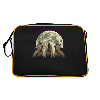 Guinea Pig Pet Howling Moon - Retro Bag - black/gold - Back