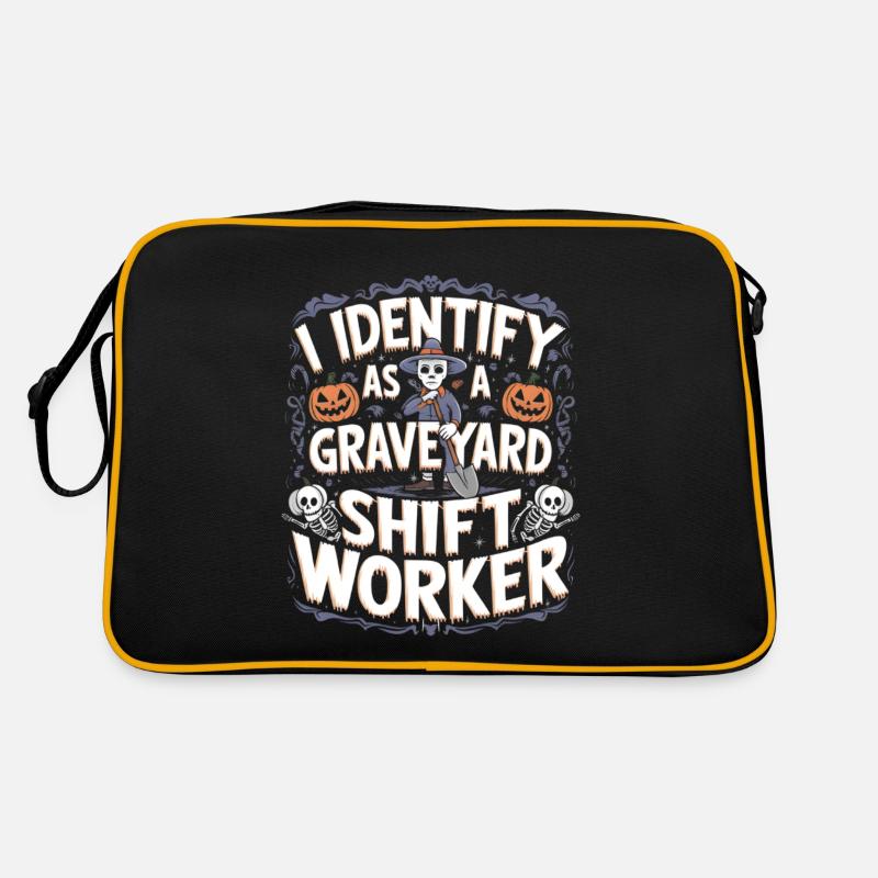 I Identify As A Graveyard Shift Worker Retro Bag