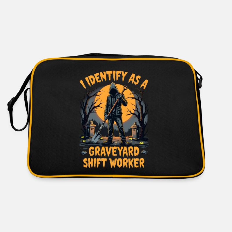 I Identify As A Graveyard Shift Worker Retro Bag