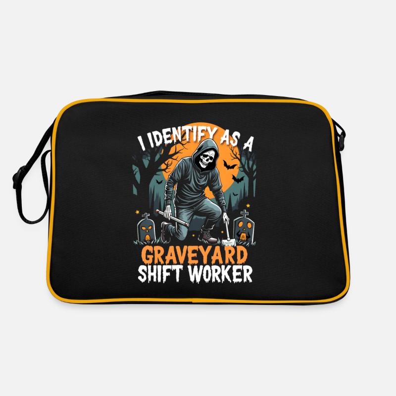 I Identify As A Graveyard Shift Worker Retro Bag