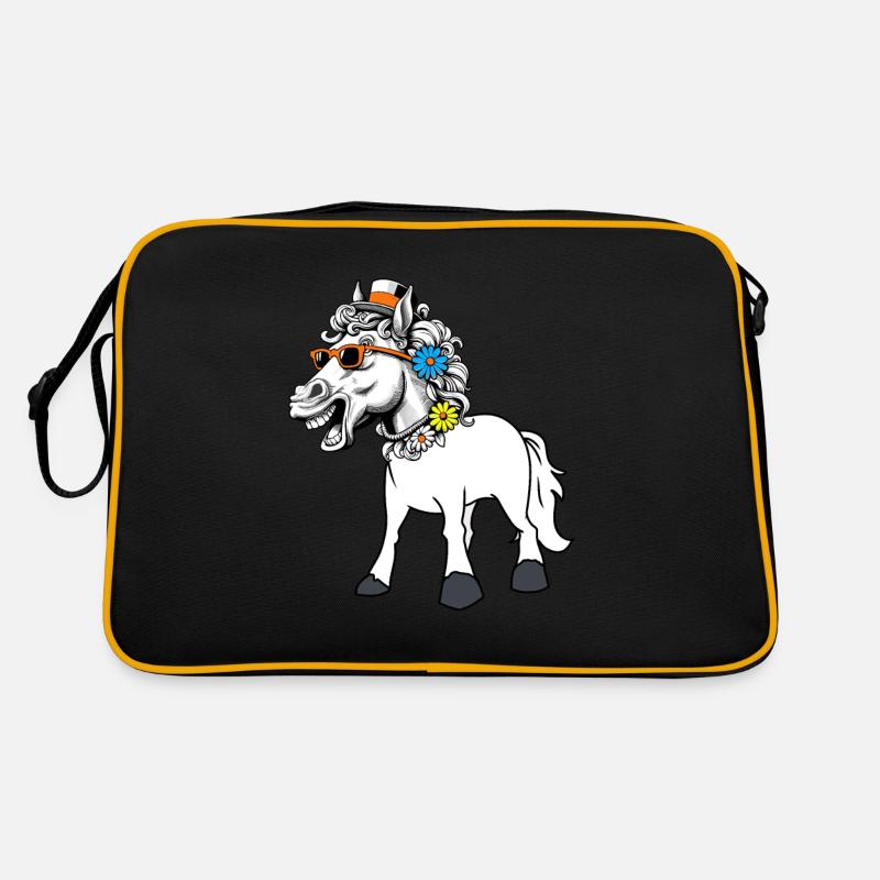 Pferd Diva Star Pferde Lady Sternchen Gaul Reiter Retro Tasche