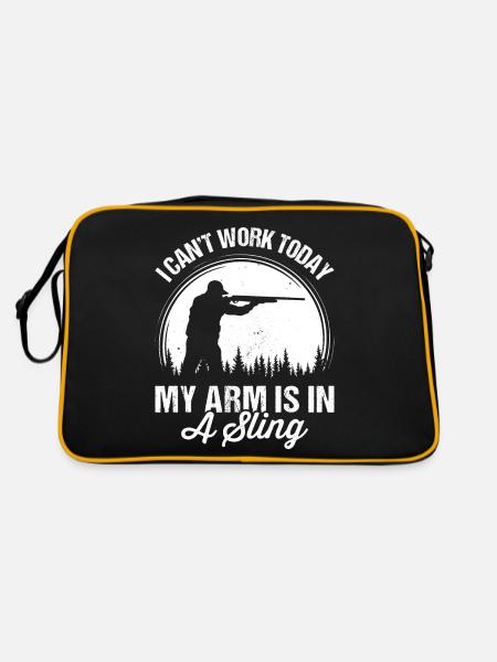 Coyote Hunting Yote - Retro Bag - black/gold - Back