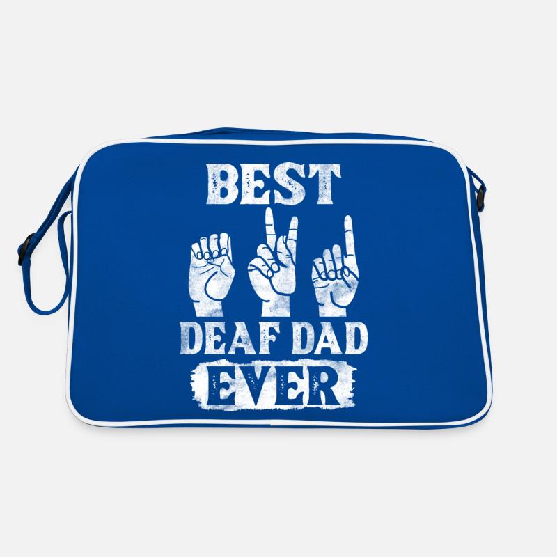 Deaf Pride Awareness ASL Gebärdensprache Retro Tasche