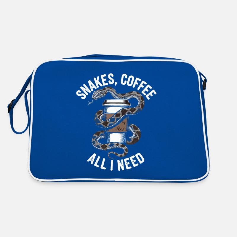 Funny Snake Art Snake Coffee Reptiles Retro Bag