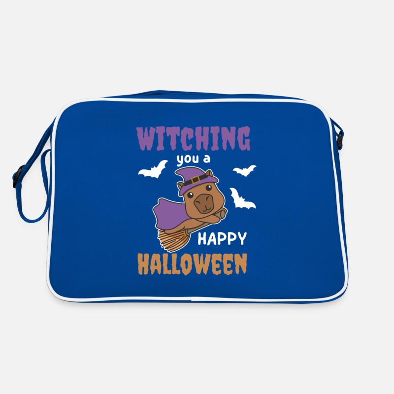 Sorcière Capybara Vous sorcière un joyeux Halloween Sac Retro