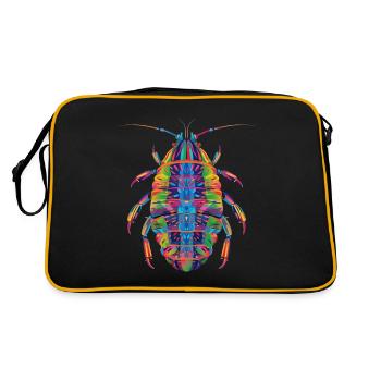 Isopod Pop Art - Retro Bag - black/gold - Back