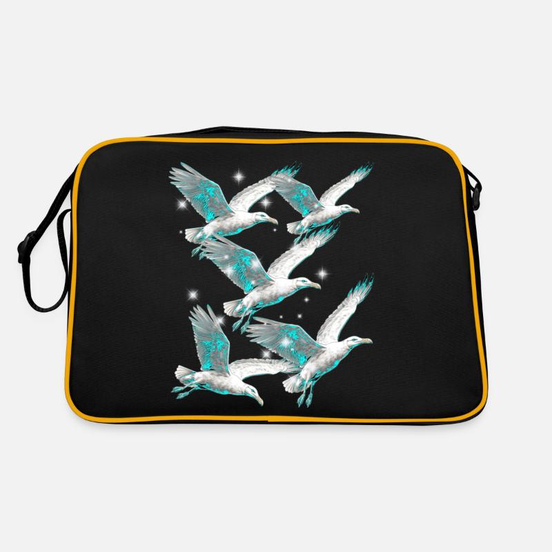 Maritim Möwe Möwen Seevögel Retro Tasche
