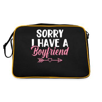 Désolé, j’ai un ami Funny Bezi - Sac Retro - noir/or - Dos