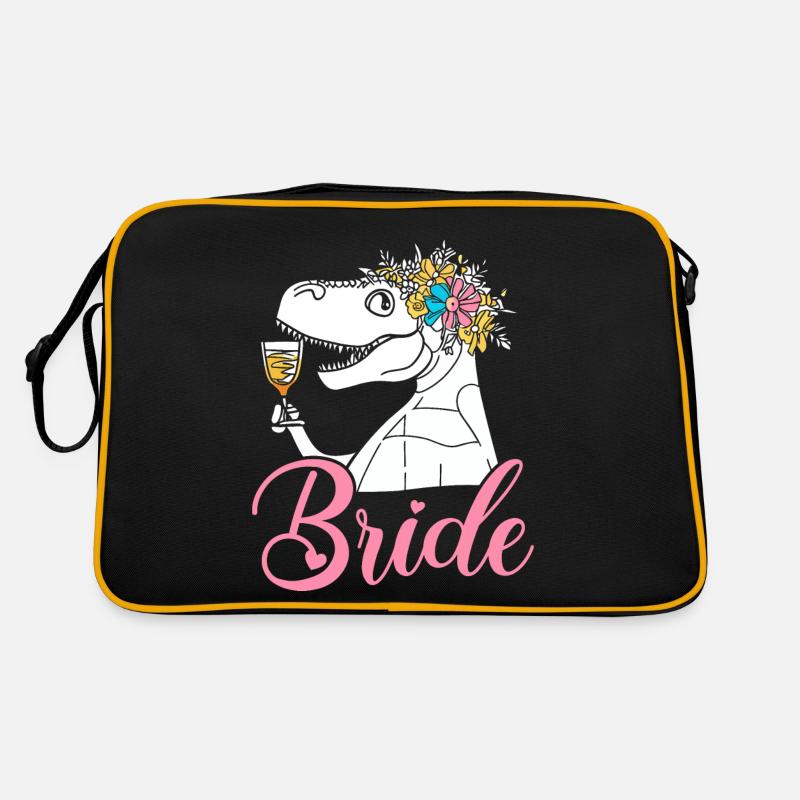 Douche nuptiale nuptiale Bachelorette Dinosaure Sac Retro