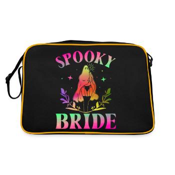 Spooky Bride Douche nuptiale Enterrement de vie de garçon - Sac Retro - noir/or - Dos