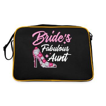 Tante de la douche nuptiale Tante fabuleuse de la mariée - Sac Retro - noir/or - Dos