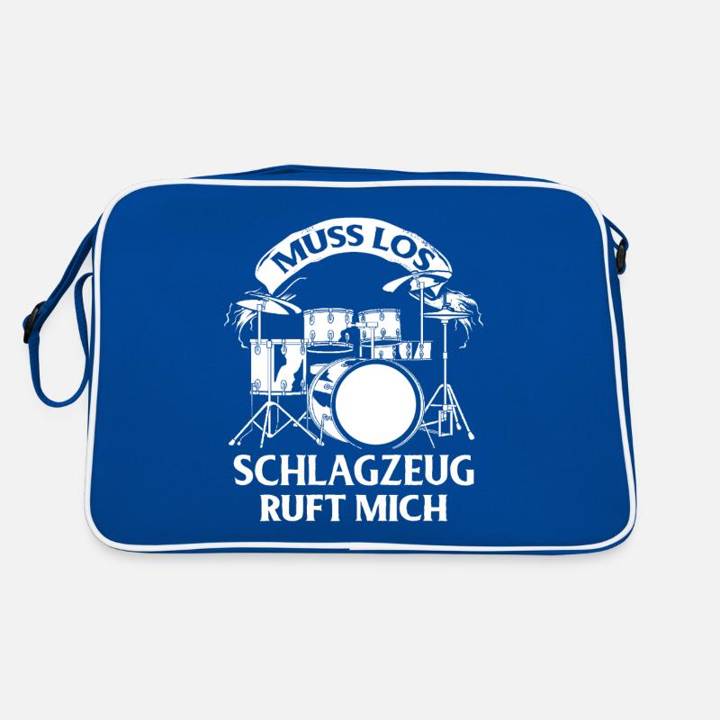 Drums Drums Drumstick Drummer Music Band Rock Retro Bag