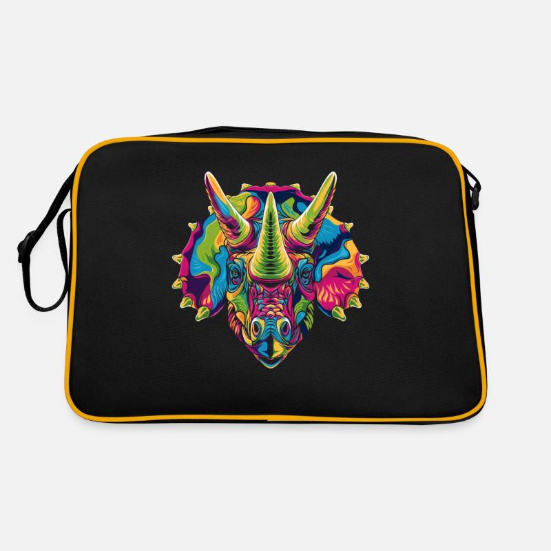 Triceratops Dinosaure Popart Sac Retro