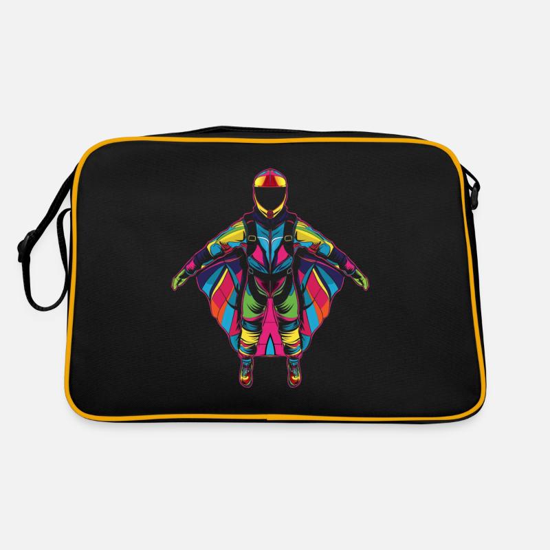Wingsuit Flying Wingsuit Aviator Parachute Jumping Retro Bag