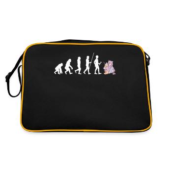 Bubble Tea Boba BubbleTea Kawaii Japan Tea Kpop - Retro Bag - black/gold - Back