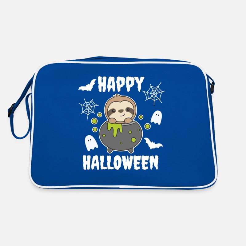 paresseux joyeux Halloween bâton de chaudron de sorcière Sac Retro